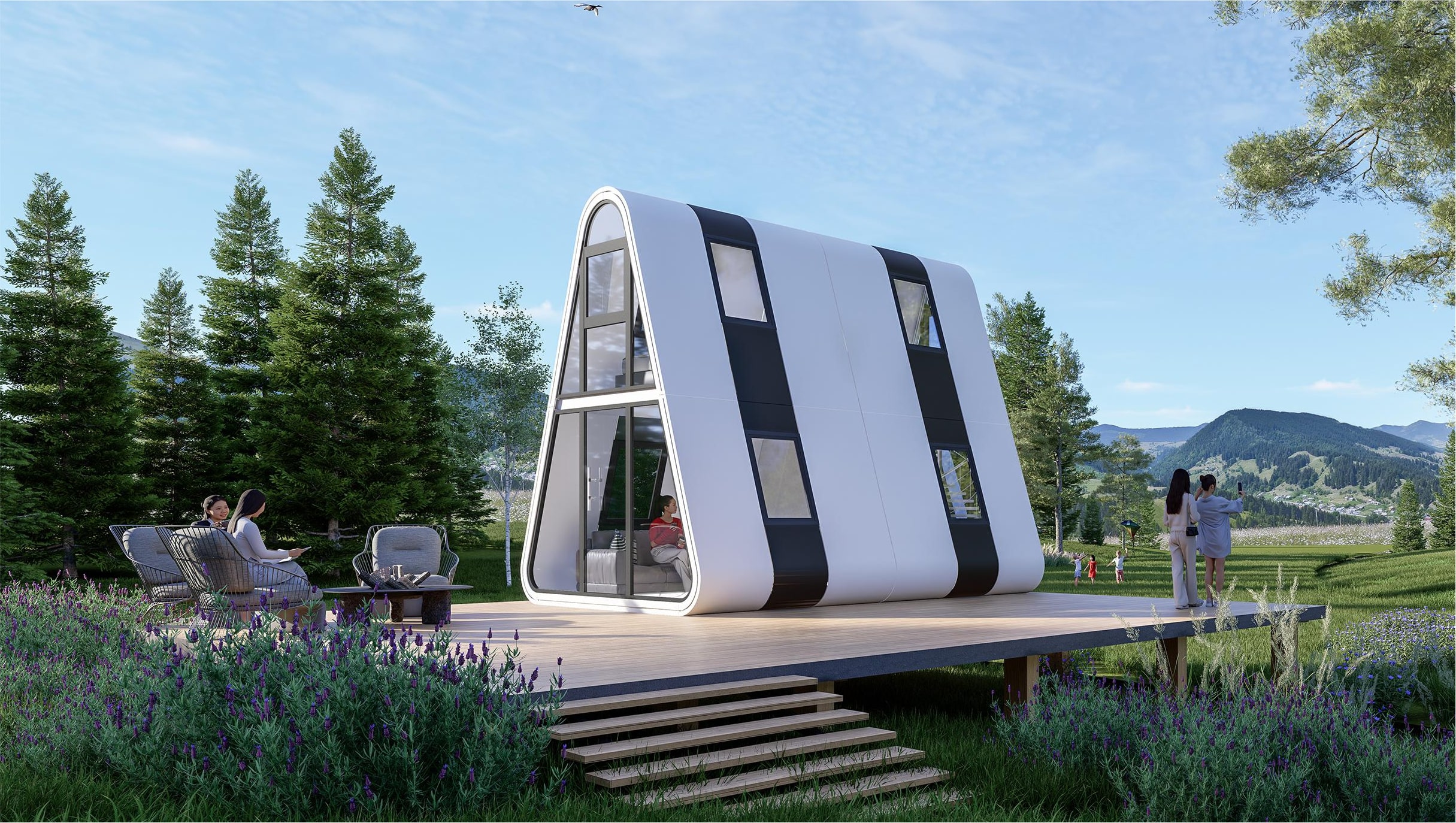 V6 Triangular House